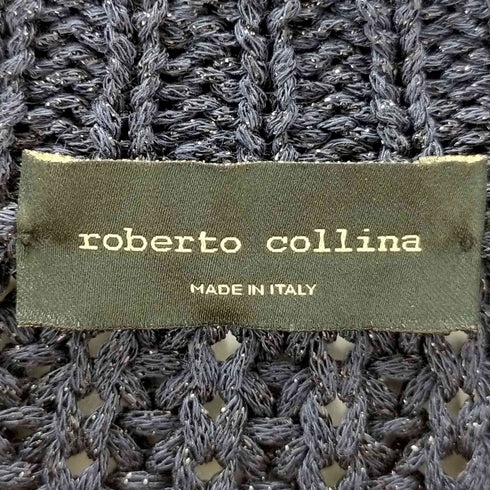 ロベルトコリーナ ROBERTO COLLINA イタリア製 ローゲージ ラメニット レディース import:S