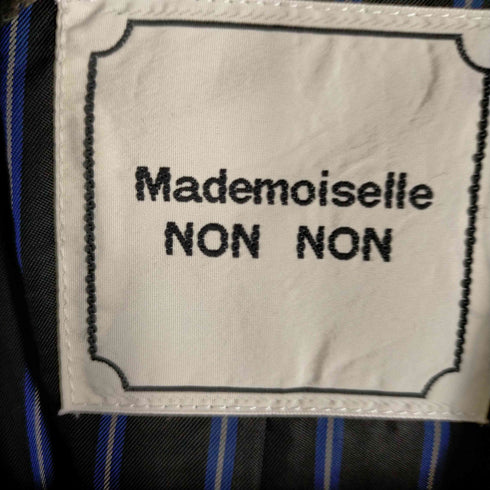 マドモアゼルノンノン mademoiselle nonnon 裏地ストライプ 3B テーラードジャケット レディース