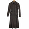 SONIA SONIA RYKIEL セットアップ 上下 ジャケット ステンカラー フレアスカート ひざ丈 ウール ストレッチ 38 茶 ブラウン レディース 38