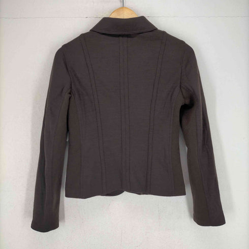 SONIA SONIA RYKIEL セットアップ 上下 ジャケット ステンカラー フレアスカート ひざ丈 ウール ストレッチ 38 茶 ブラウン レディース 38