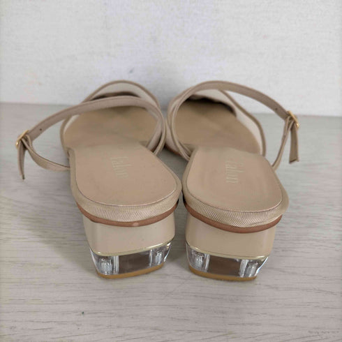 ルタロン Le Talon SQUARE SHEER MULE クリアヒールストラップサンダル レディース JPN:L