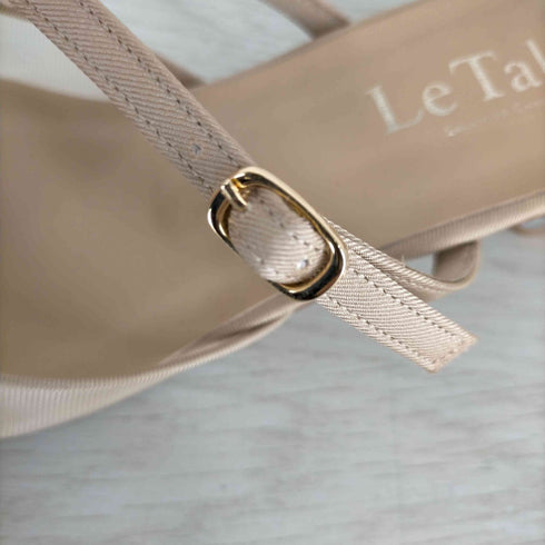 ルタロン Le Talon SQUARE SHEER MULE クリアヒールストラップサンダル レディース JPN:L