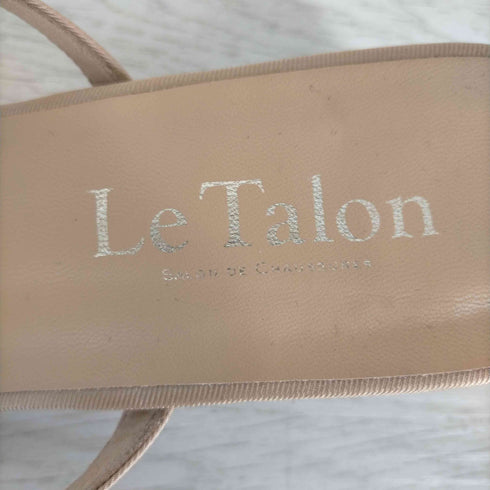 ルタロン Le Talon SQUARE SHEER MULE クリアヒールストラップサンダル レディース JPN:L