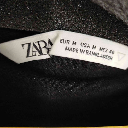 ザラ ZARA CROPPED DENIM TEE 切りっぱなし デニム半袖シャツ メンズ import:M