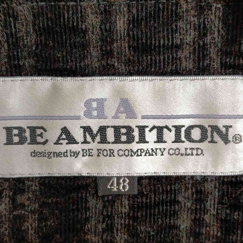 BE AMBITION コーデュロイ ブルゾン メンズ EUR:48