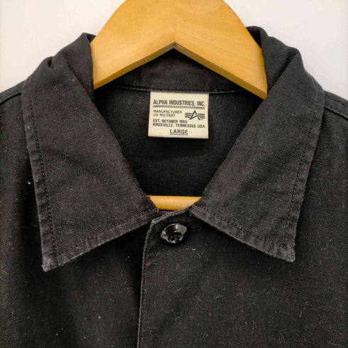 アルファインダストリーズ ALPHA INDUSTRIES ミリタリー S/S シャツ メンズ JPN:L