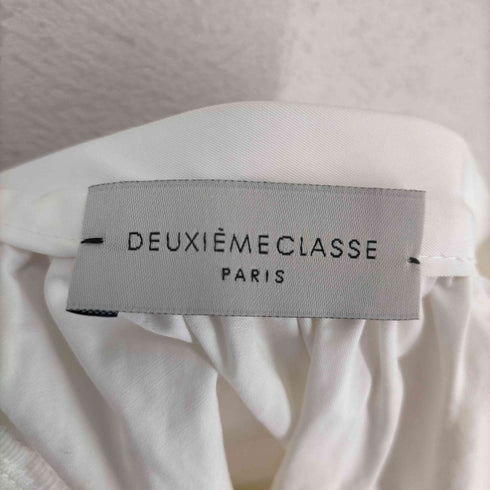 ドゥーズィエムクラス DEUXIEME CLASSE コットンギャザースカート フレア ミモレ丈 ロング 36 白 ホワイト レディース JPN:36