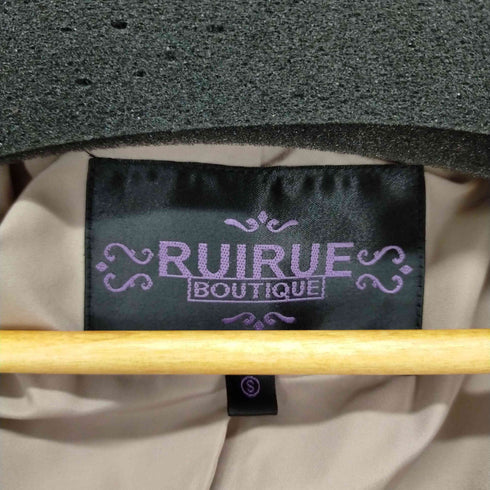 ルイルエブティック RUIRUE BOUTIQUE ファーフード付ダウンコート レディース S