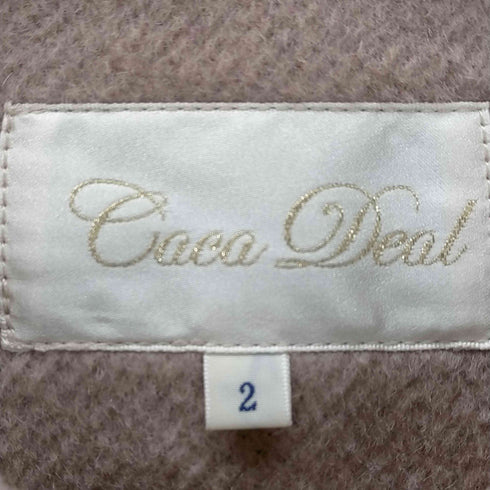 ココディール COCO DEAL ラビットファーポケットノーカラーAラインコート レディース JPN:2