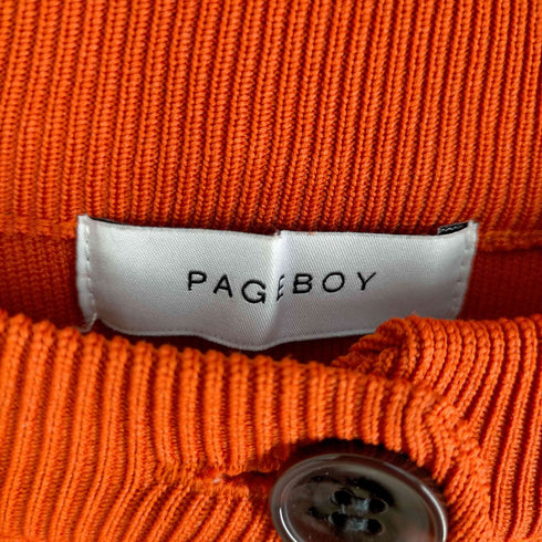 ページボーイ PAGEBOY クルーネックボリュームカーディガン レディース FREE