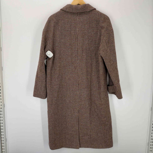 ザラ ZARA 千鳥格子 ウール混チェスターコート レディース import:S