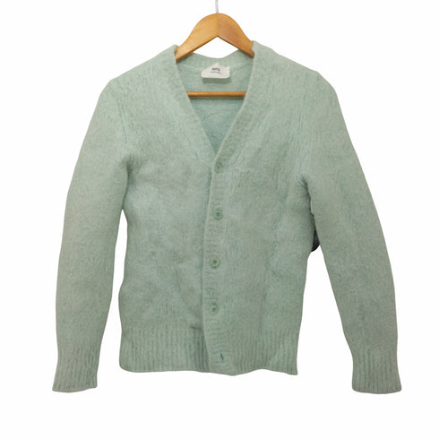 アミアレクサンドルマテュッシ AMI ALEXANDRE MATTIUSSI BRUSHED CARDIGAN LIGHT GREEN メンズ XL