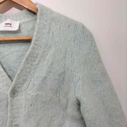 アミアレクサンドルマテュッシ AMI ALEXANDRE MATTIUSSI BRUSHED CARDIGAN LIGHT GREEN メンズ XL