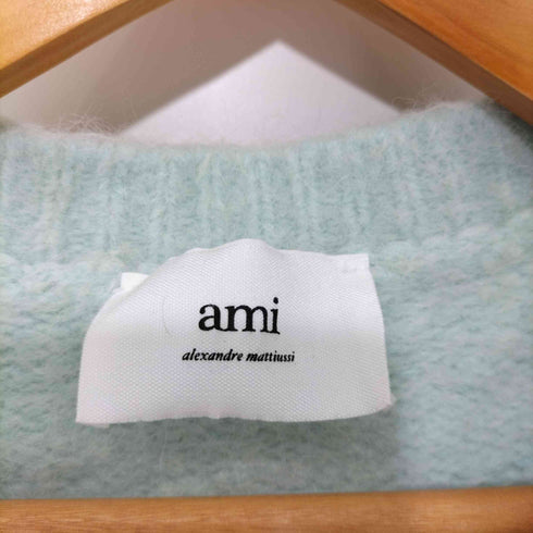 アミアレクサンドルマテュッシ AMI ALEXANDRE MATTIUSSI BRUSHED CARDIGAN LIGHT GREEN メンズ XL