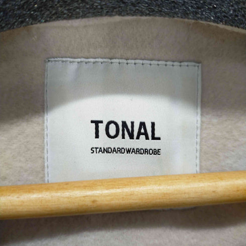 トナル TONAL ウール 2way フードコート アウター ロング ジップアップ レディース 36