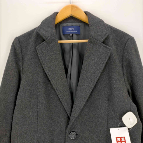 アイテムズ アーバンリサーチ ITEMS URBAN RESEARCH チェスターコート シングル メンズ 38