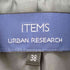 アイテムズ アーバンリサーチ ITEMS URBAN RESEARCH チェスターコート シングル メンズ 38