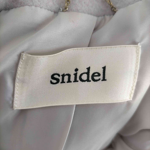 スナイデル snidel フードファーコート アウター ロング 1 ライトグレー レディース JPN:1