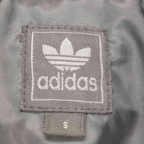 アディダスオリジナルス adidas Originals 中綿コート アウター ロング ジップアップ S 黒 赤 ブラック レッド レディース JPN:S