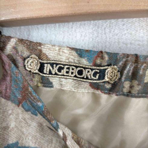 インゲボルグ INGEBORG 総柄 プリーツ スカート レディース 9
