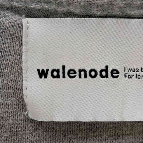 ウェルノード walenode コットン Vネックニットセーターグレー レディース JPN:0