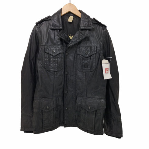 ディーゼル DIESEL ジップアップ カウレザージャケット メンズ JPN:S