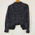 ザラ ZARA KNIT フリンジ ノーカラージャケット ニット カーディガン スパンコール レディース S