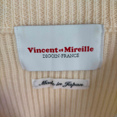 ヴァンソン エ ミレイユ Vincent et Mireille リブニット モックネック プルオーバー メンズ 36