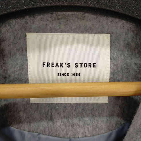 フリークスストア FREAKS STORE チェスターコート アウター ロング 総裏地 ウール カシミヤ混 レディース S