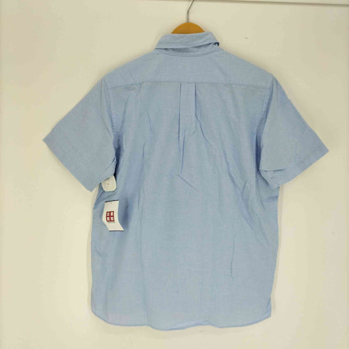 アベイシングエイプ A BATHING APE チェック 切替 エイプヘッド刺繍 S/S オックスフォード B.D シャツ メンズ JPN:L