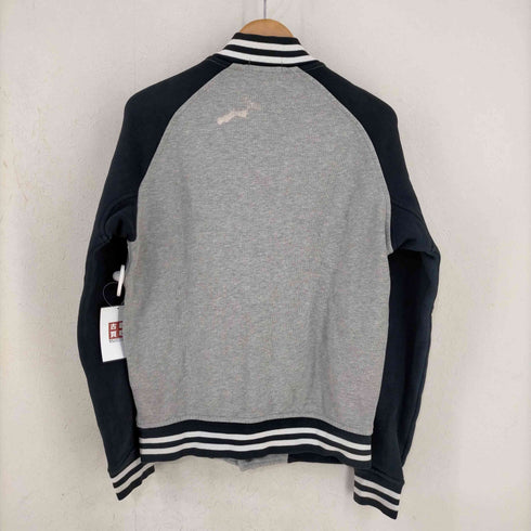 ポロラルフローレン POLO RALPH LAUREN スウェットスタジャン ブルゾン ジャケット 2トーン ロゴ刺繍 裏起毛 スナップボタン メンズ JPN:XS