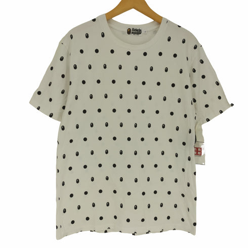 アベイシングエイプ A BATHING APE エイプヘッド コラージュ ドット プリント S/S Tシャツ メンズ JPN:L