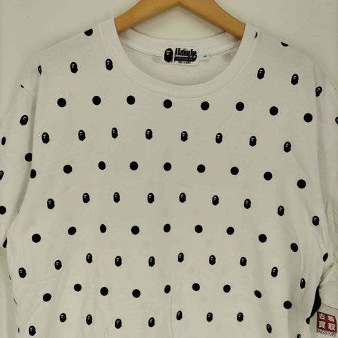 アベイシングエイプ A BATHING APE エイプヘッド コラージュ ドット プリント S/S Tシャツ メンズ JPN:L