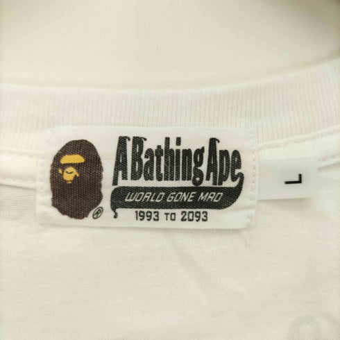 アベイシングエイプ A BATHING APE エイプヘッド コラージュ ドット プリント S/S Tシャツ メンズ JPN:L