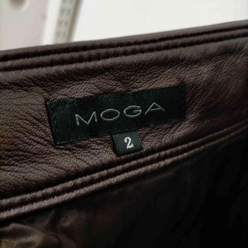 モガ MOGA 羊革 レザー スリット スカート レディース JPN:2
