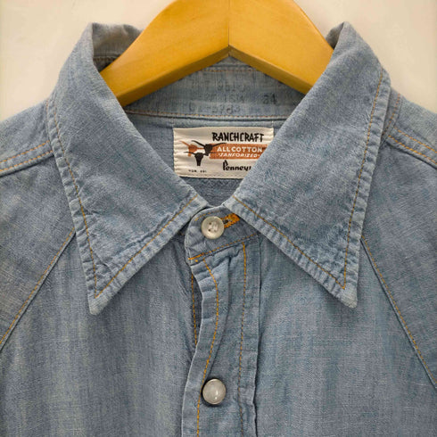 ペニーズ PENNEYS RANCHCRAFT ALL COTTON シャンブレー ウエスタンシャツ メンズ