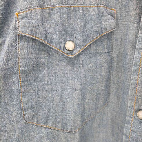 ペニーズ PENNEYS RANCHCRAFT ALL COTTON シャンブレー ウエスタンシャツ メンズ