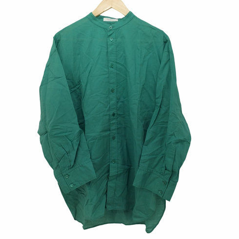 マカフィー MACPHEE 22SS コットンリネンシアー バンドカラーシャツ レディース JPN:36