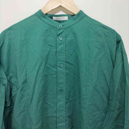 マカフィー MACPHEE 22SS コットンリネンシアー バンドカラーシャツ レディース JPN:36