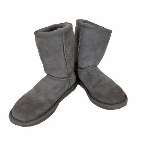 アグ UGG W CLASSIC SHORT クラシック ムートンブーツ ショート USA5 22.0cm グレー レディース JPN:22