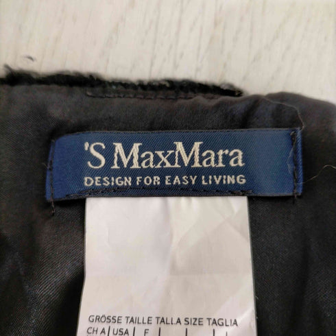 エス マックスマーラ 'S Max Mara 台形スカート ひざ丈 総柄 ビジュー装飾 レディース JPN:40