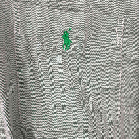 ポロバイラルフローレン Polo by RALPH LAUREN PHILIP ヘリンボーン 長袖シャツ メンズ import:XL