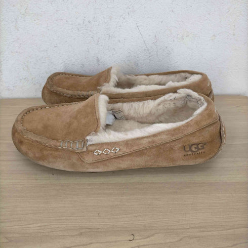 アグオーストラリア UGG Australia ANSLEY モカシン シューズ 24cm 茶色 ブラウン レディース JPN:24