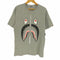 アベイシングエイプ A BATHING APE SHARK SILVER ZIP PONR PRINT TEE メンズ JPN:L