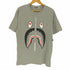 アベイシングエイプ A BATHING APE SHARK SILVER ZIP PONR PRINT TEE メンズ JPN:L