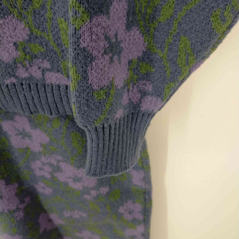 ロデオクラウンズワイドボウル RCWB/RODEO CROWNS WIDE BOWL 22AW セットアップ 上下 FLOWER ニット トップス セーター 長袖 タイトスカート ロング 花柄 レディース F