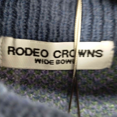 ロデオクラウンズワイドボウル RCWB/RODEO CROWNS WIDE BOWL 22AW セットアップ 上下 FLOWER ニット トップス セーター 長袖 タイトスカート ロング 花柄 レディース F