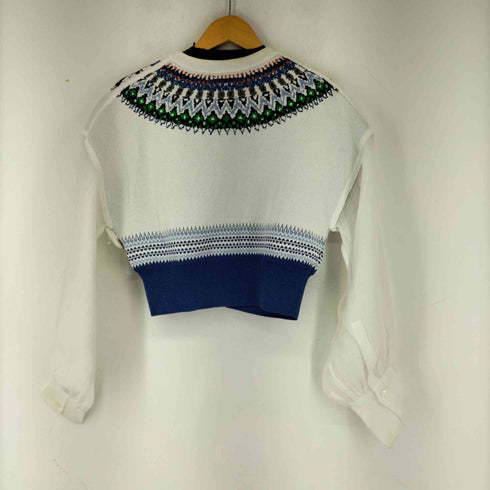 ファーファー furfur ノルディック柄カーディガン レディース ONE SIZE