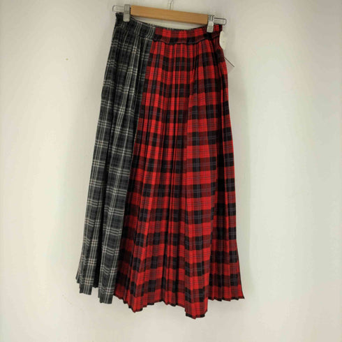 ファーファー furfur チェックコンビプリーツスカート レディース ONE SIZE