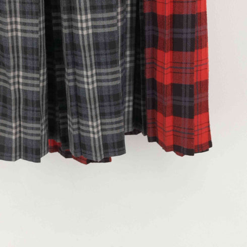 ファーファー furfur チェックコンビプリーツスカート レディース ONE SIZE
